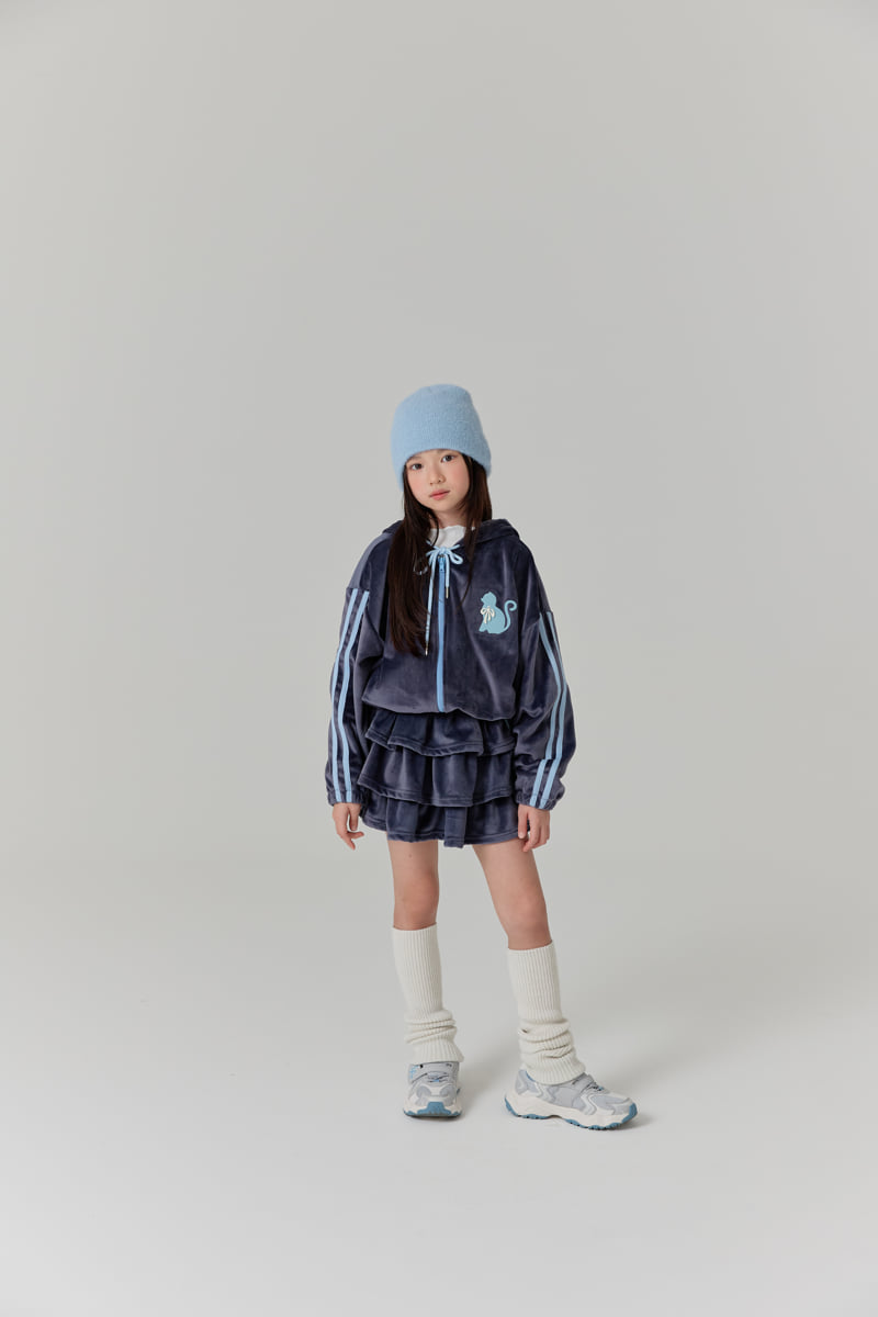 Lilas - Korean Children Fashion - #fashionkids - Velour Cat Jacket - 8