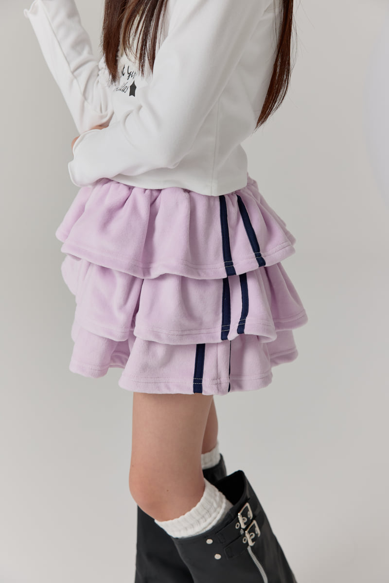 Lilas - Korean Children Fashion - #fashionkids - Velour Skirt - 7
