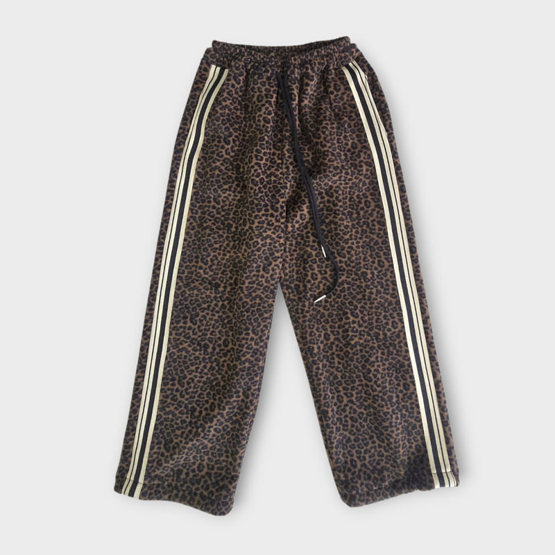 Lilas - Korean Children Fashion - #kidsshorts - Leopard Jogger Pants - 7