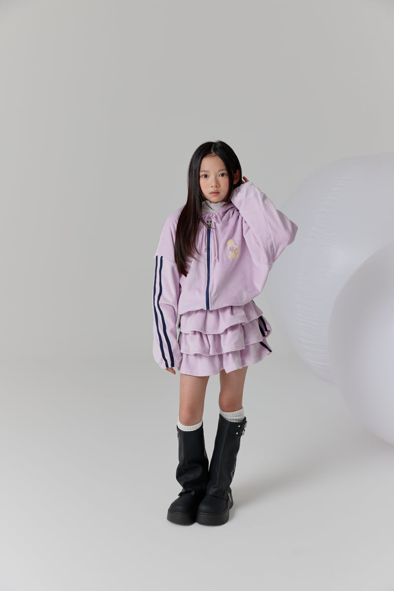 Lilas - Korean Children Fashion - #kidsstore - Velour Cat Jacket - 10