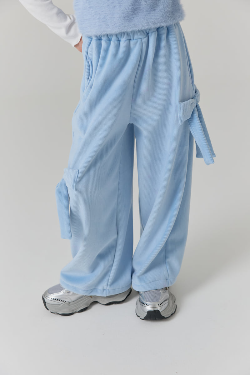 Lilas - Korean Children Fashion - #littlefashionista - Duet Ribbon Wide Pants - 5