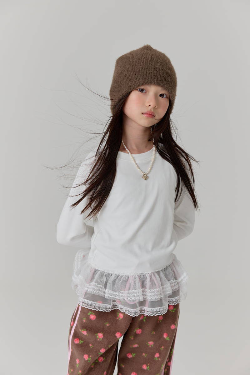 Lilas - Korean Children Fashion - #Kfashion4kids - Sweetie Lace Tee - 4