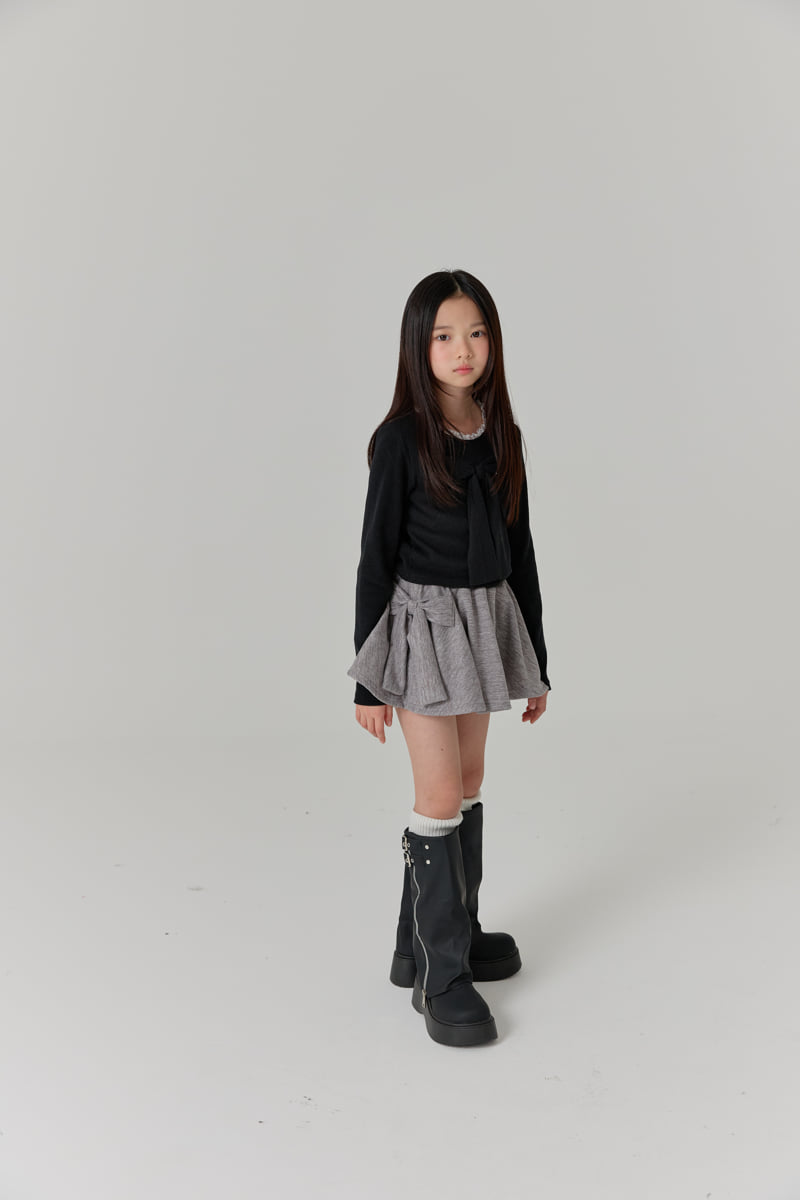 Lilas - Korean Children Fashion - #magicofchildhood - Big Ribbon Skirt - 7