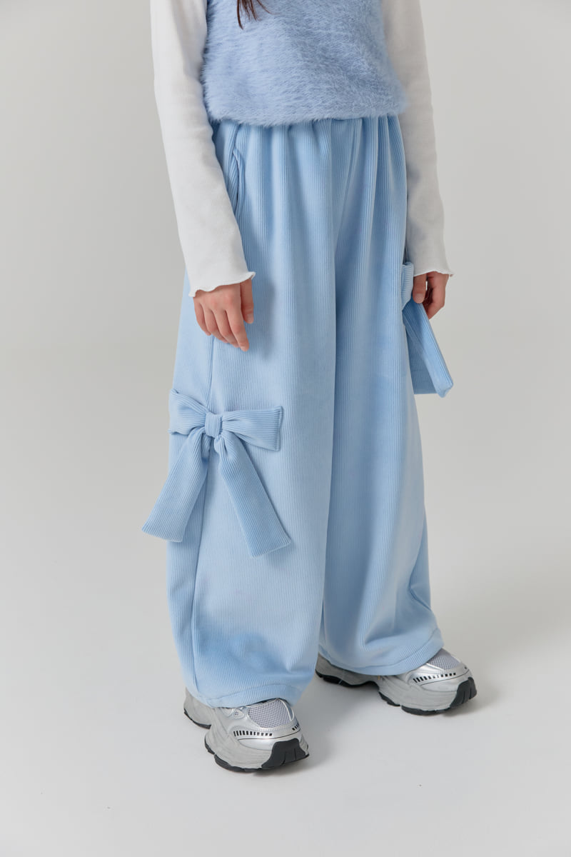 Lilas - Korean Children Fashion - #magicofchildhood - Duet Ribbon Wide Pants - 6