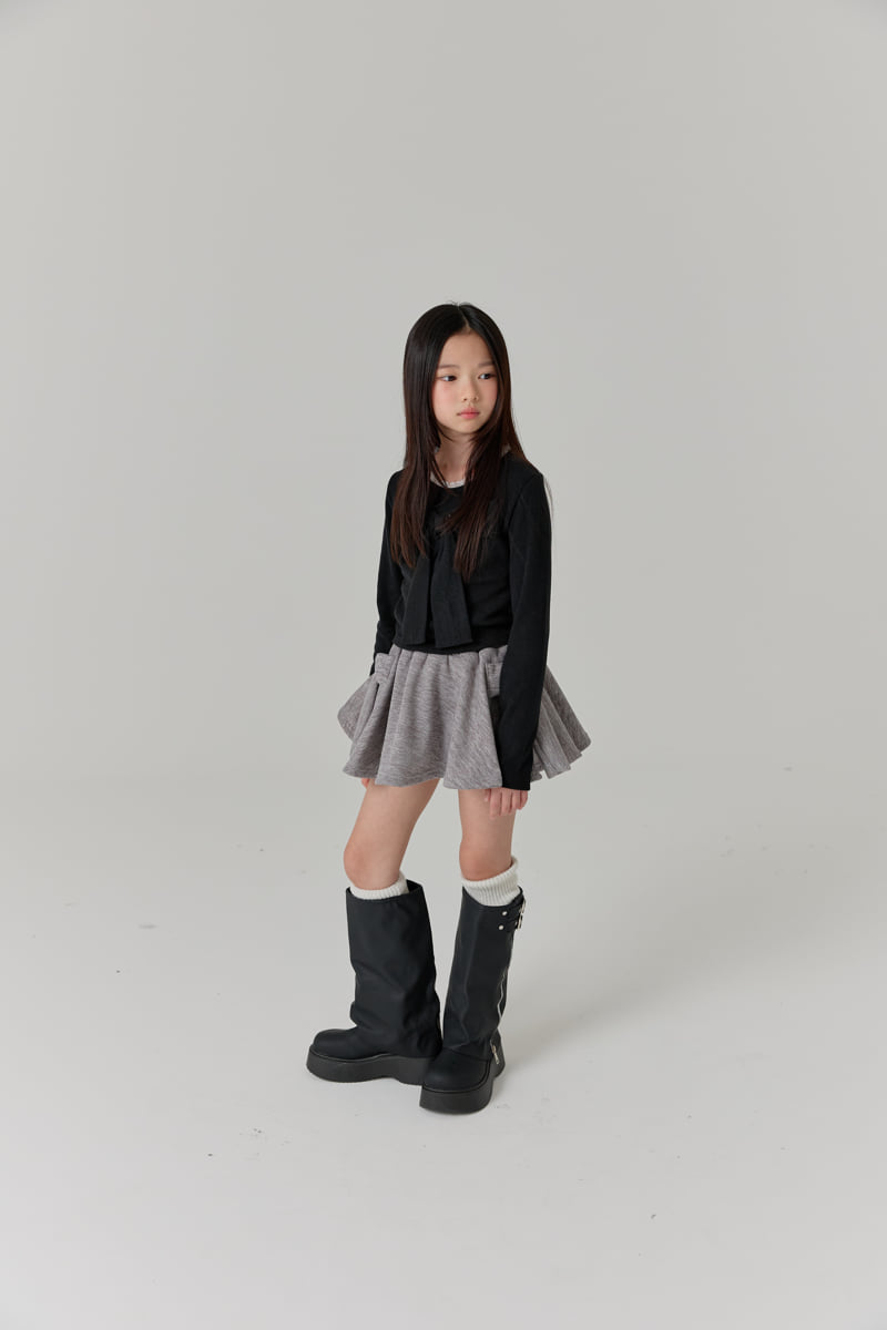Lilas - Korean Children Fashion - #minifashionista - Big Ribbon Skirt - 8