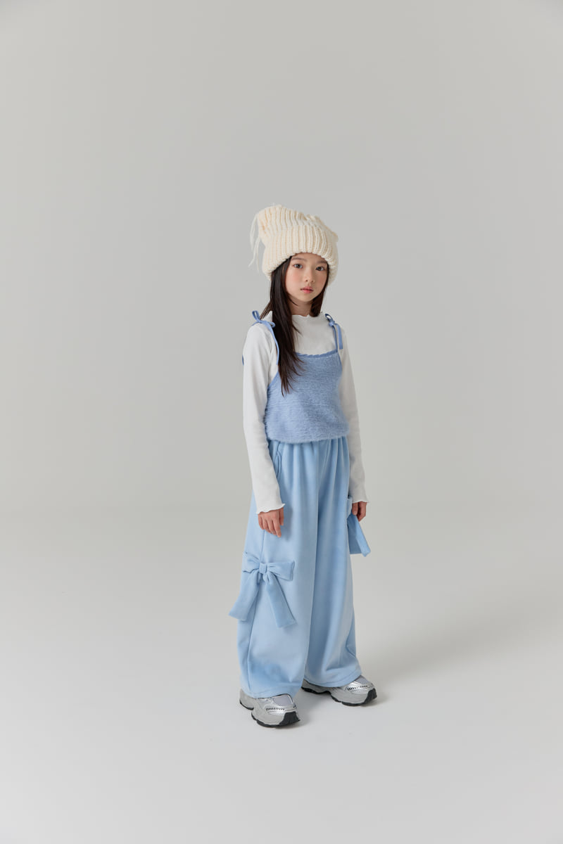 Lilas - Korean Children Fashion - #minifashionista - Duet Ribbon Wide Pants - 7