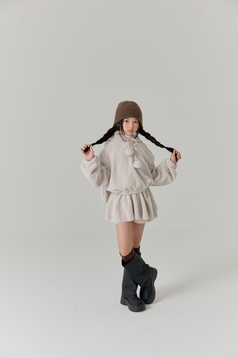 Lilas - Korean Children Fashion - #minifashionista - Bunny Boa Hoodie - 3