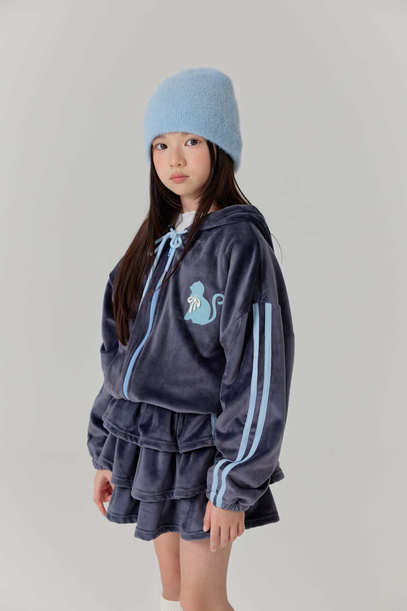 Lilas - Korean Children Fashion - #minifashionista - Velour Cat Jacket