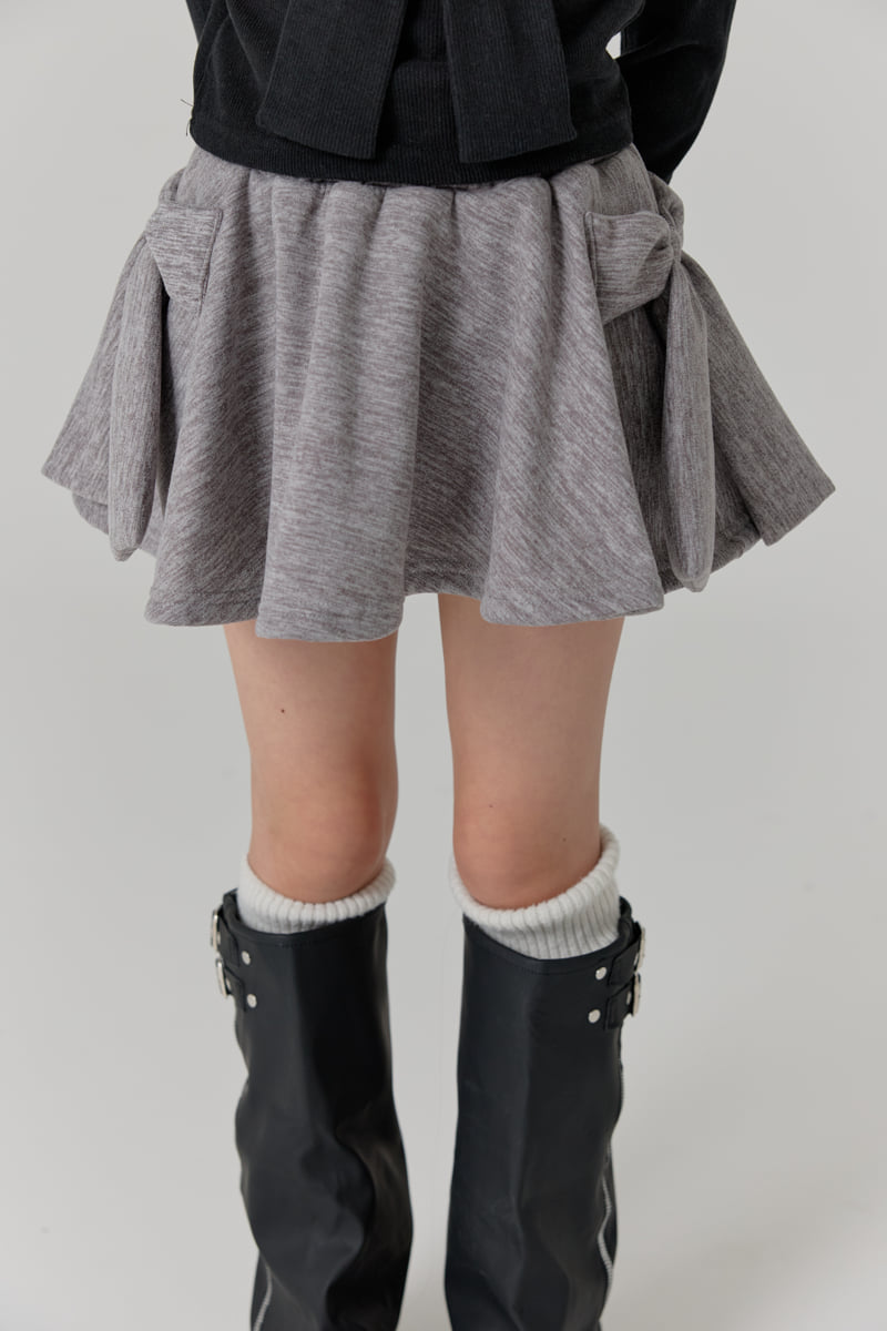 Lilas - Korean Children Fashion - #prettylittlegirls - Big Ribbon Skirt - 9