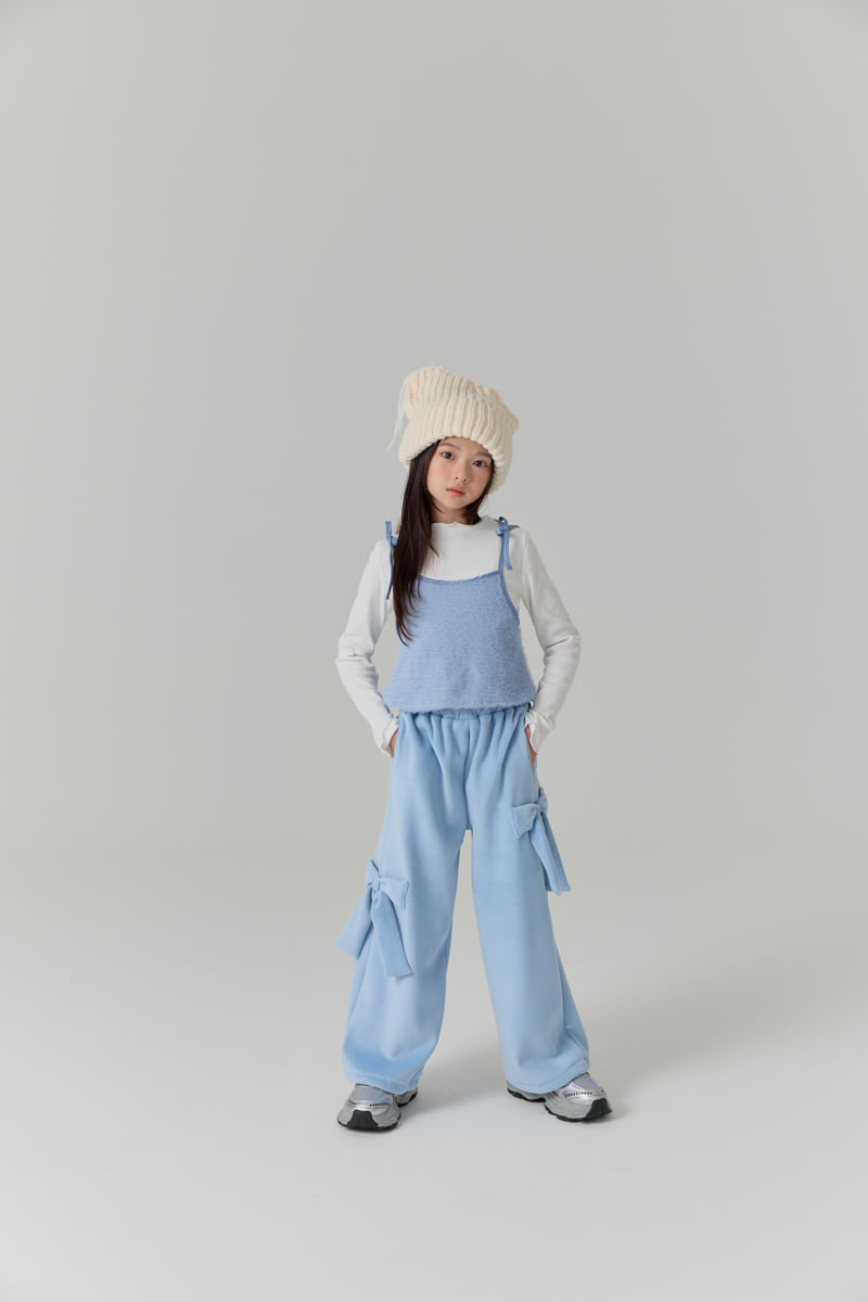 Lilas - Korean Children Fashion - #prettylittlegirls - Duet Ribbon Wide Pants - 8