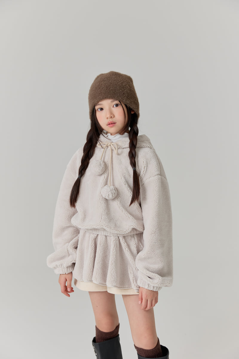 Lilas - Korean Children Fashion - #minifashionista - Bunny Boa Hoodie - 4