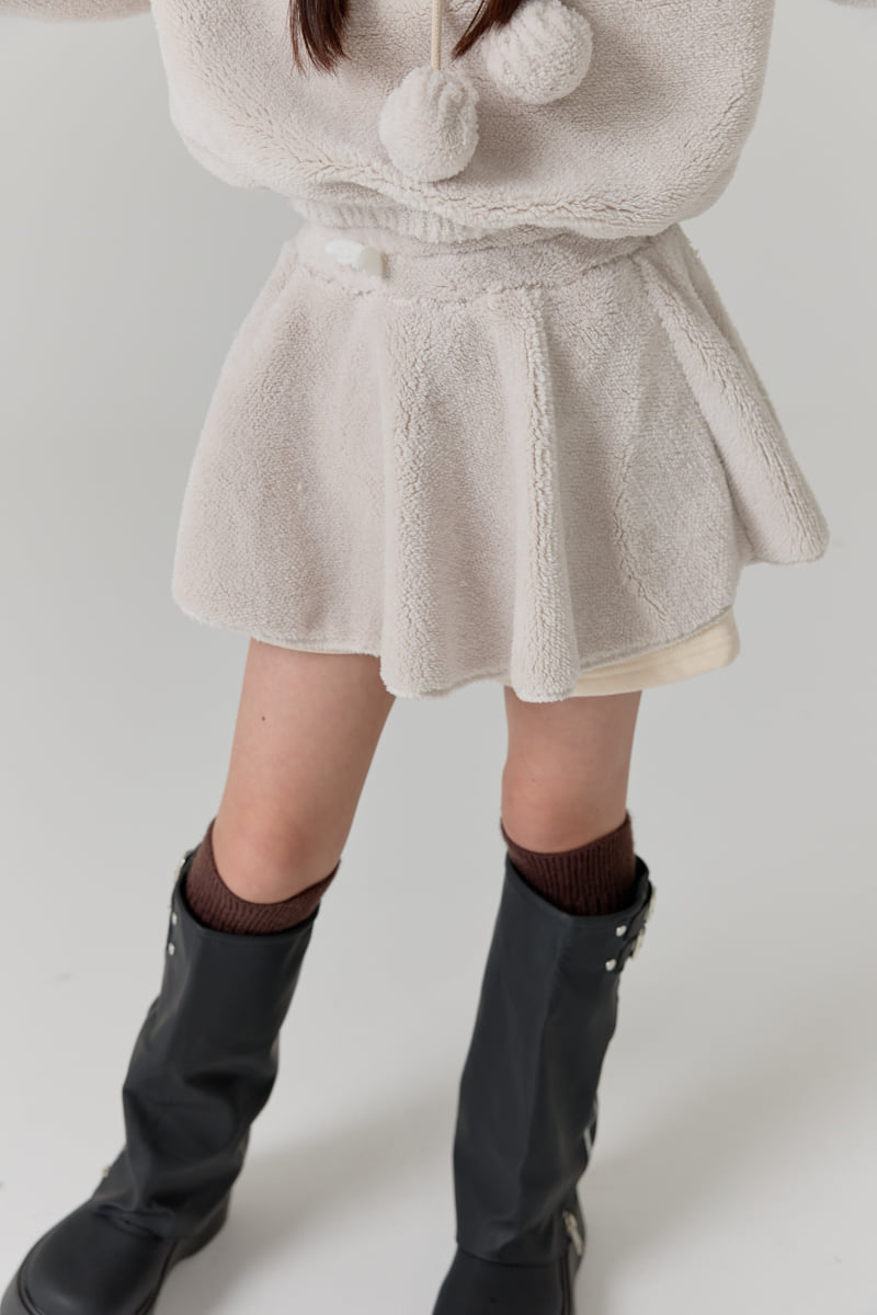 Lilas - Korean Children Fashion - #prettylittlegirls - Boa Flare Skirt - 3