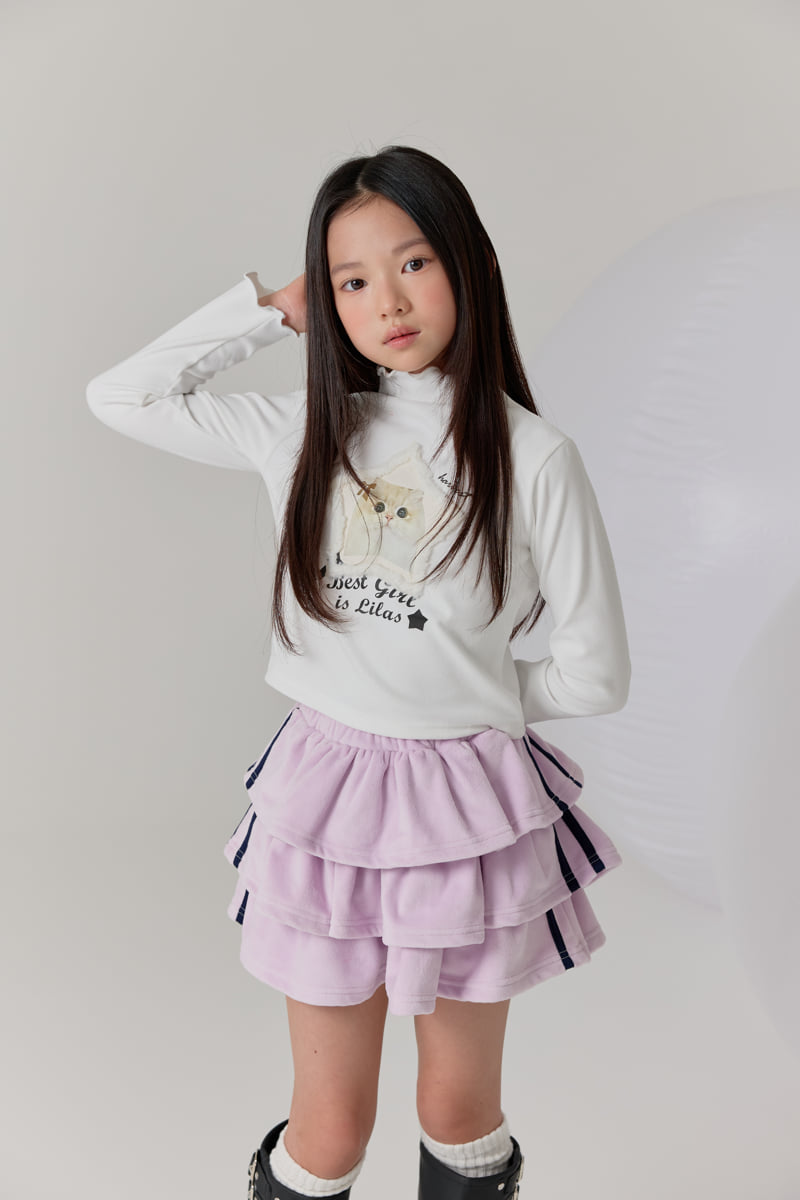 Lilas - Korean Children Fashion - #prettylittlegirls - Velour Skirt