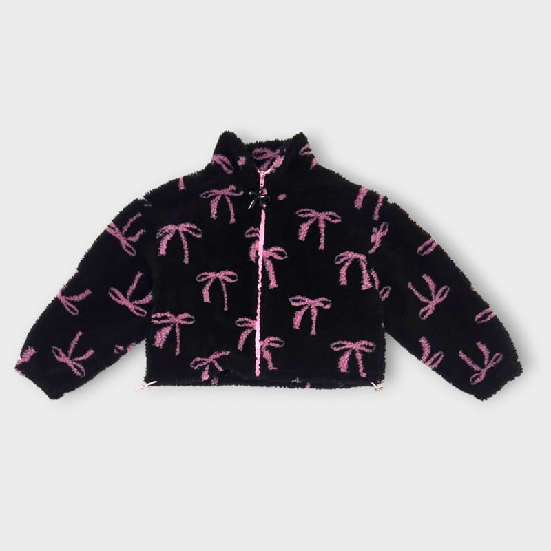 Lilas - Korean Children Fashion - #todddlerfashion - Ribbon Fleece Jacket - 10
