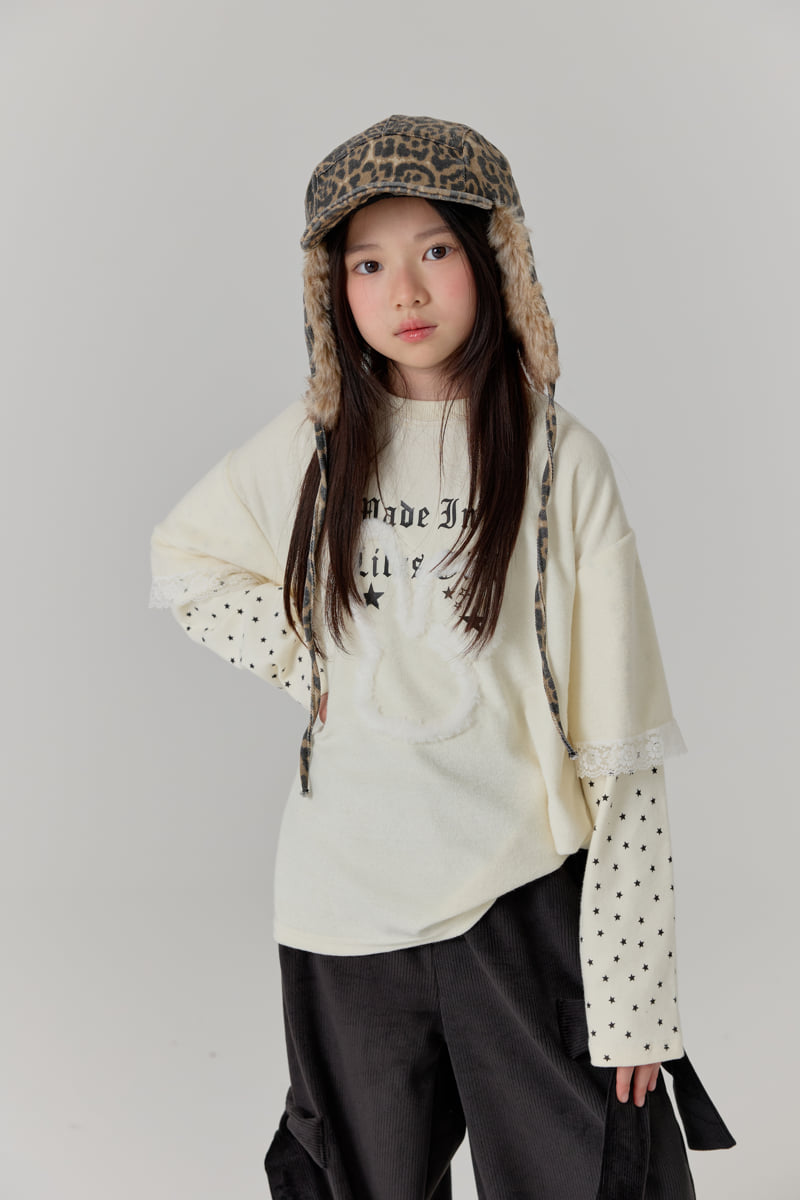 Lilas - Korean Children Fashion - #toddlerclothing - Star Long Tee - 6