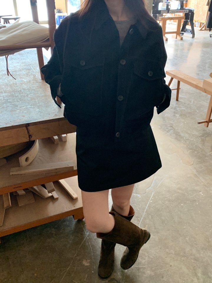 Logarden - Korean Women Fashion - #momslook - Corduroy Deer Jacket - 12