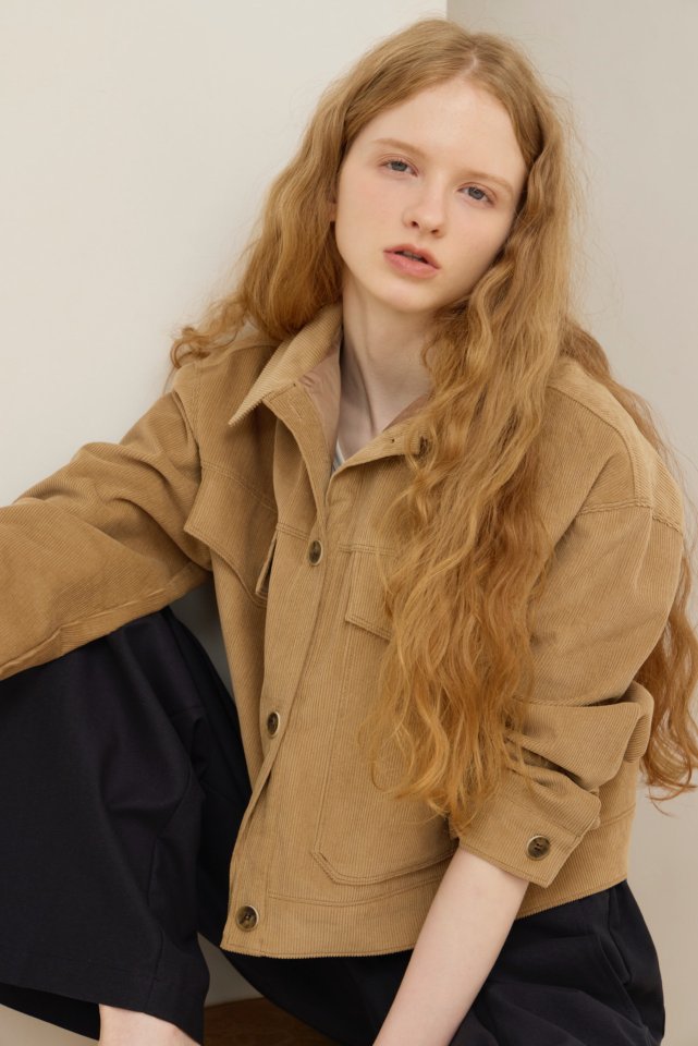 Logarden - Korean Women Fashion - #momslook - Corduroy Deer Jacket - 2