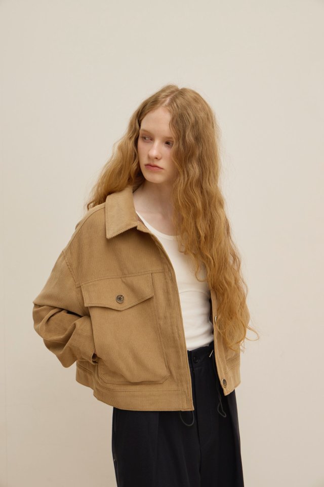 Logarden - Korean Women Fashion - #womensfashion - Corduroy Deer Jacket - 4