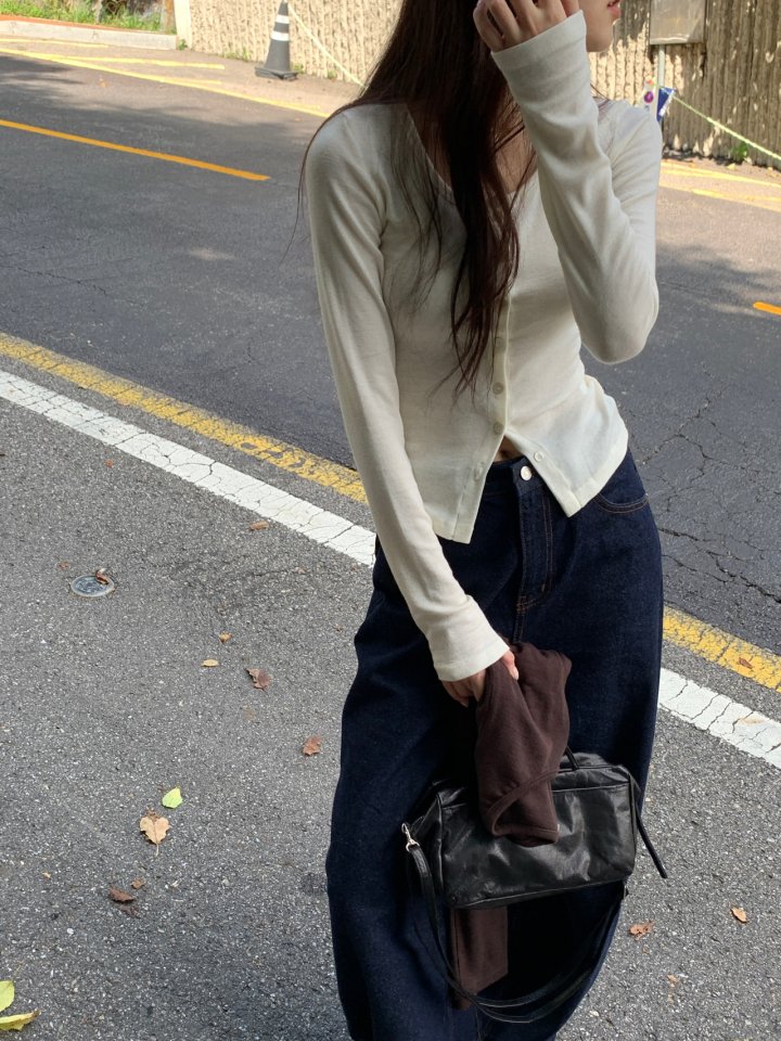 Logarden - Korean Women Fashion - #momslook - Ribbon Denim Pants - 8