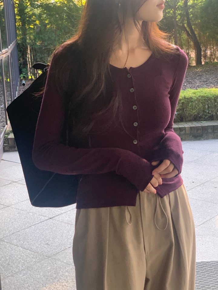 Logarden - Korean Women Fashion - #momslook - Wool Tencel Cardigan - 12