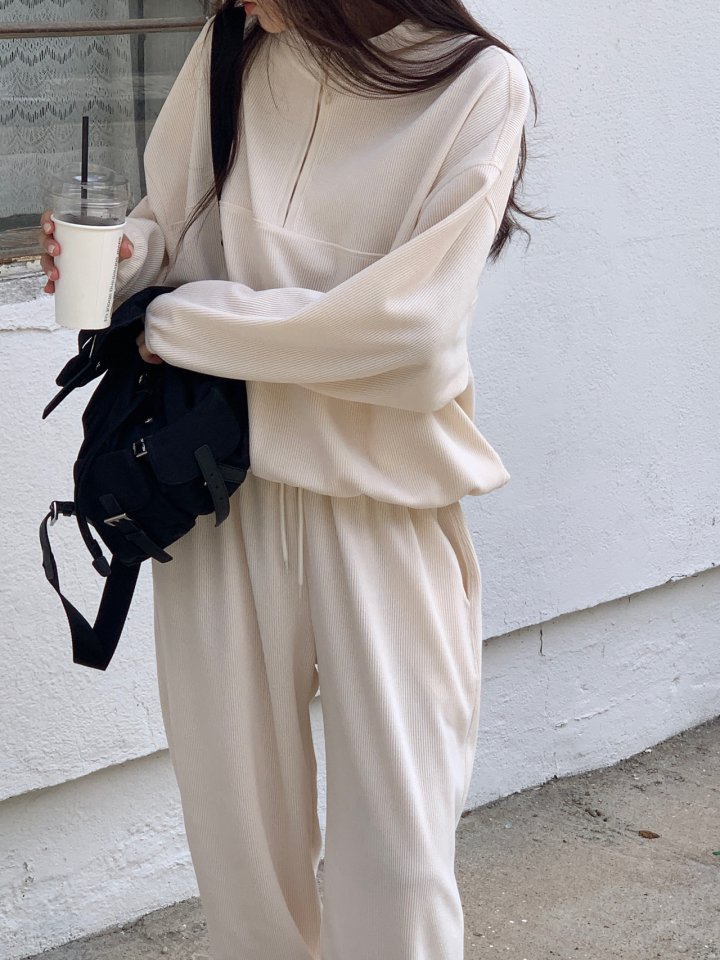 Logarden - Korean Women Fashion - #womensfashion - River Half Zip-up Pullover - 4