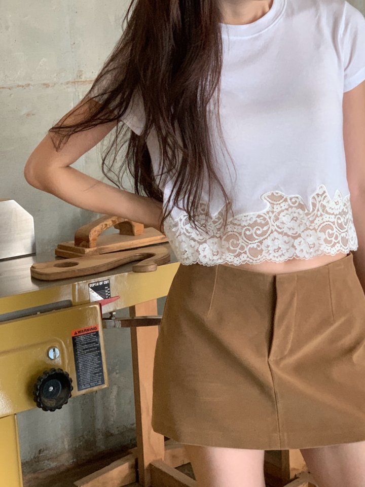 Logarden - Korean Women Fashion - #momslook - Suede Skort - 5