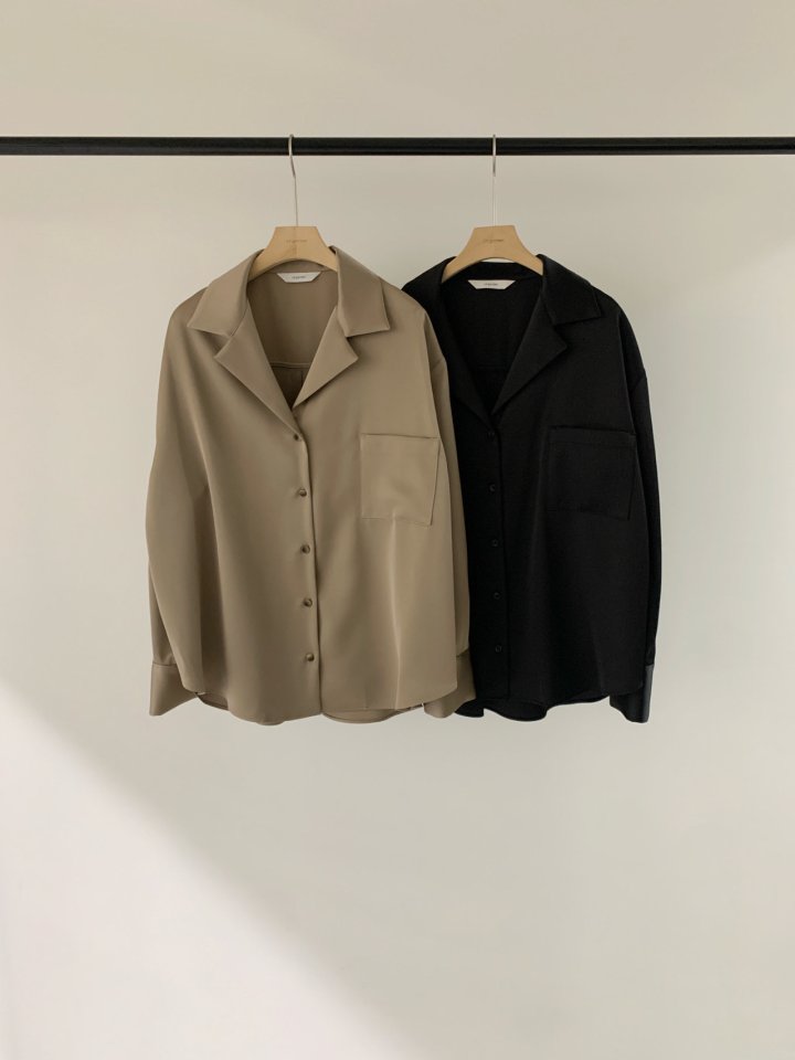 Logarden - Korean Women Fashion - #momslook - Kendall Satin Blouse