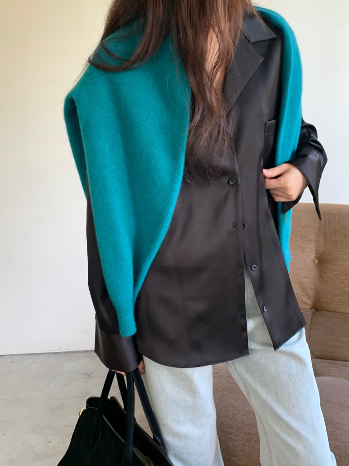 Logarden - Korean Women Fashion - #momslook - Kendall Satin Blouse - 3