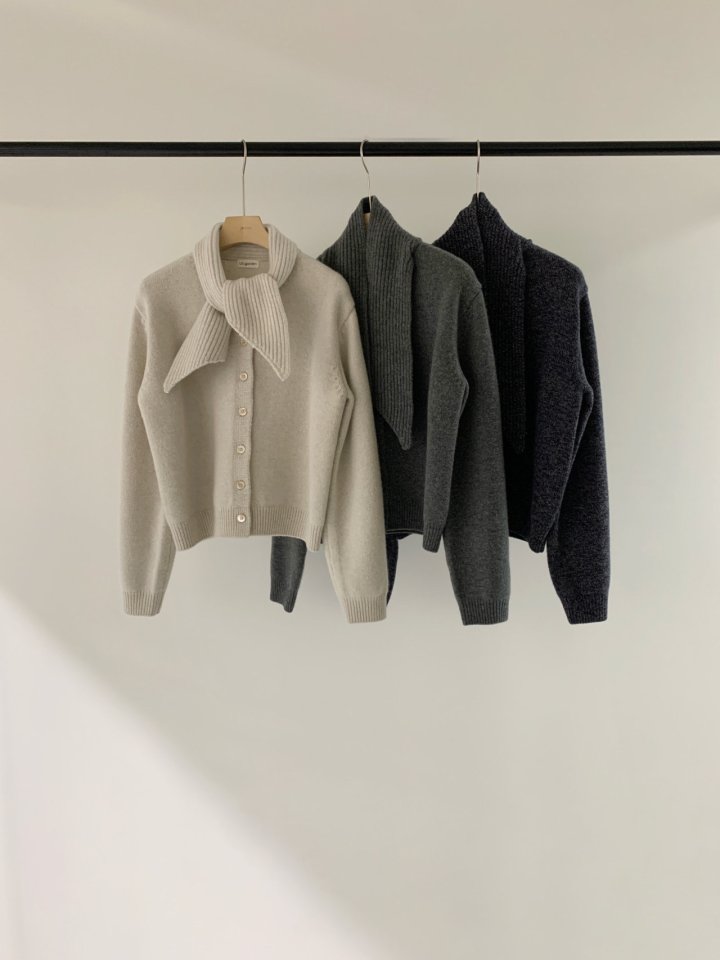 Logarden - Korean Women Fashion - #momslook - Yak Tie Cardigan