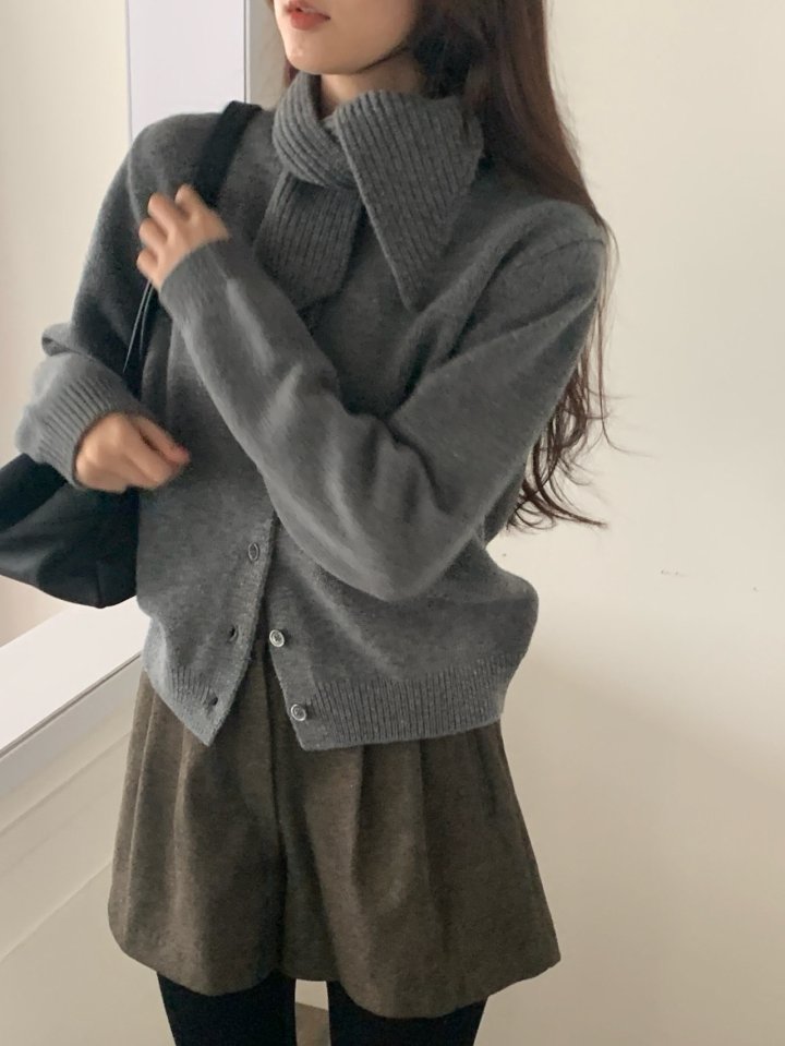 Logarden - Korean Women Fashion - #momslook - Yak Tie Cardigan - 3