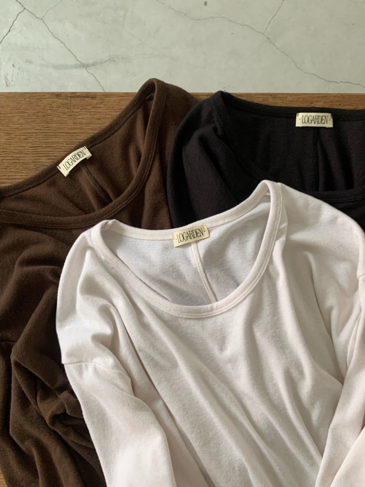 Logarden - Korean Women Fashion - #momslook - Angora Slit Tee - 10