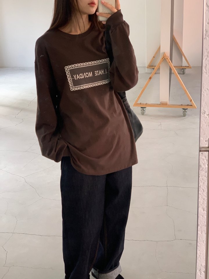 Logarden - Korean Women Fashion - #momslook - Monday Tee - 10