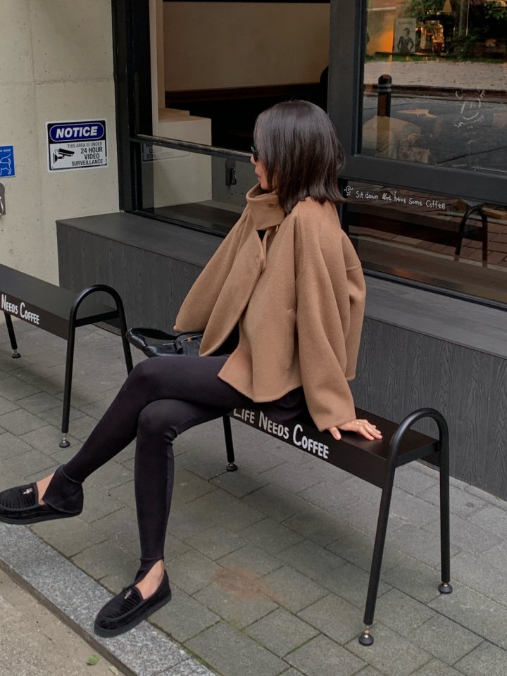 Logarden - Korean Women Fashion - #momslook - Mare Short Handmade Coat - 3