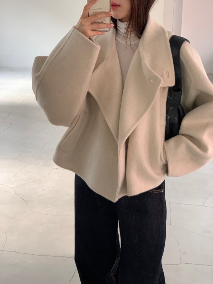 Logarden - Korean Women Fashion - #momslook - Mare Short Handmade Coat - 7