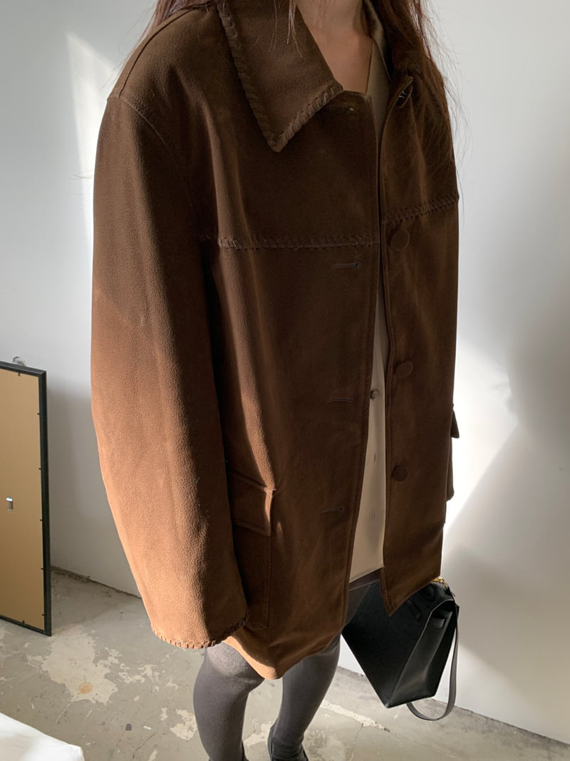 Logarden - Korean Women Fashion - #momslook - Braided Suede Jacket - 10