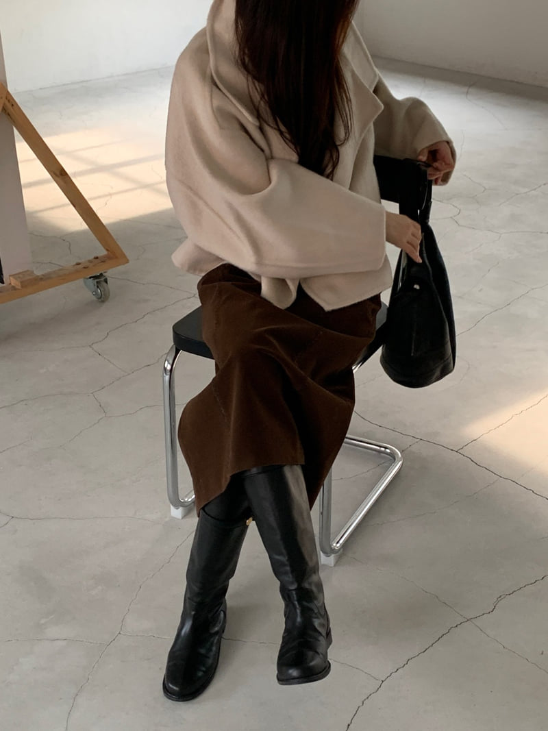 Logarden - Korean Women Fashion - #momslook - Braided Suede Skirt - 9