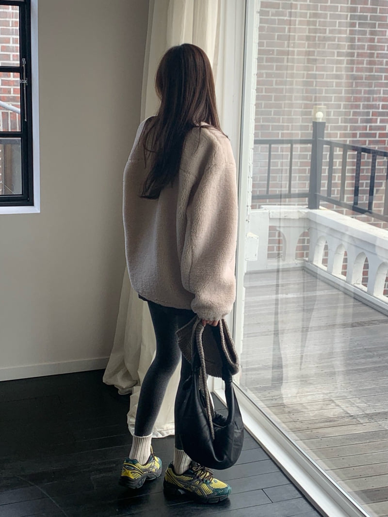 Logarden - Korean Women Fashion - #momslook - Fleece Sweatshirt - 7