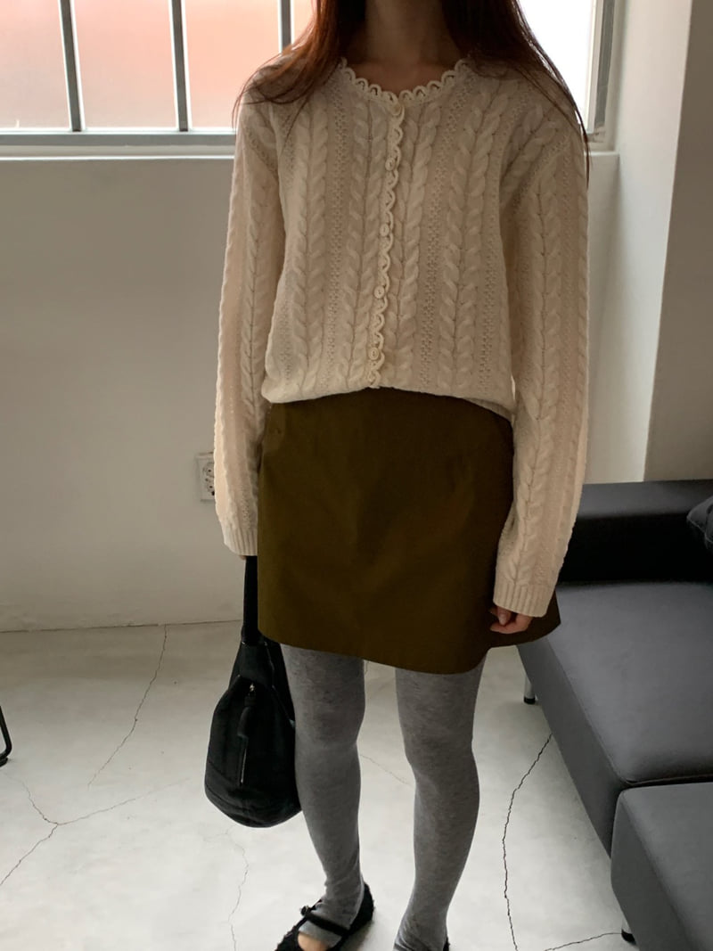 Logarden - Korean Women Fashion - #momslook - Kerry Wool Cardigan - 7