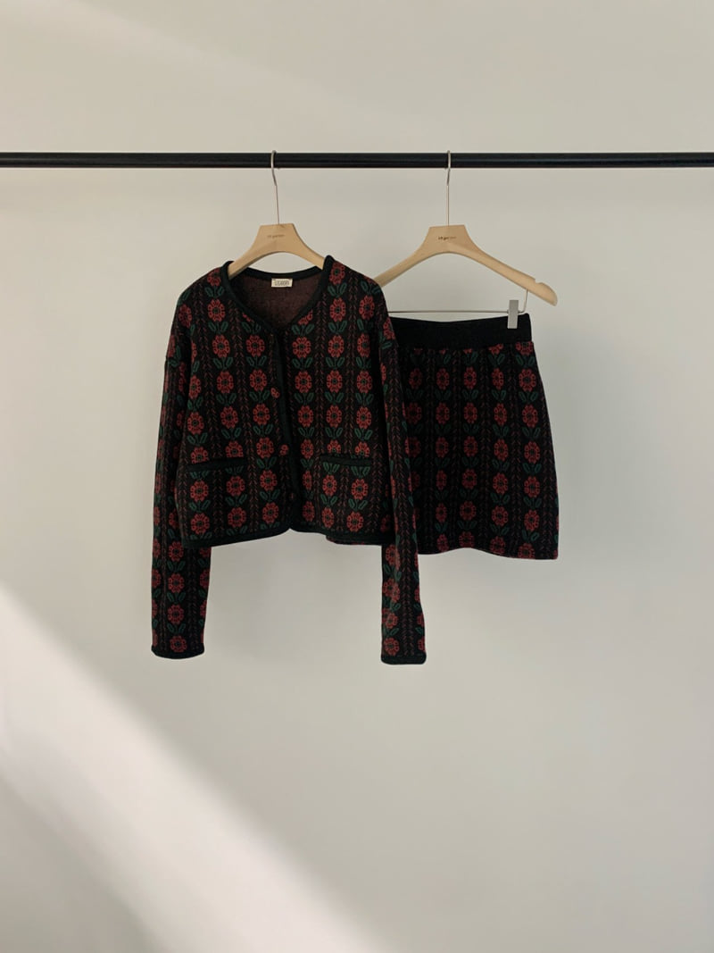 Logarden - Korean Women Fashion - #momslook - Fleece Flower Skirt - 3