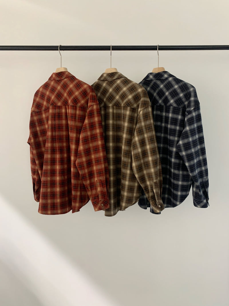 Logarden - Korean Women Fashion - #momslook - Henry Check Shirt - 2
