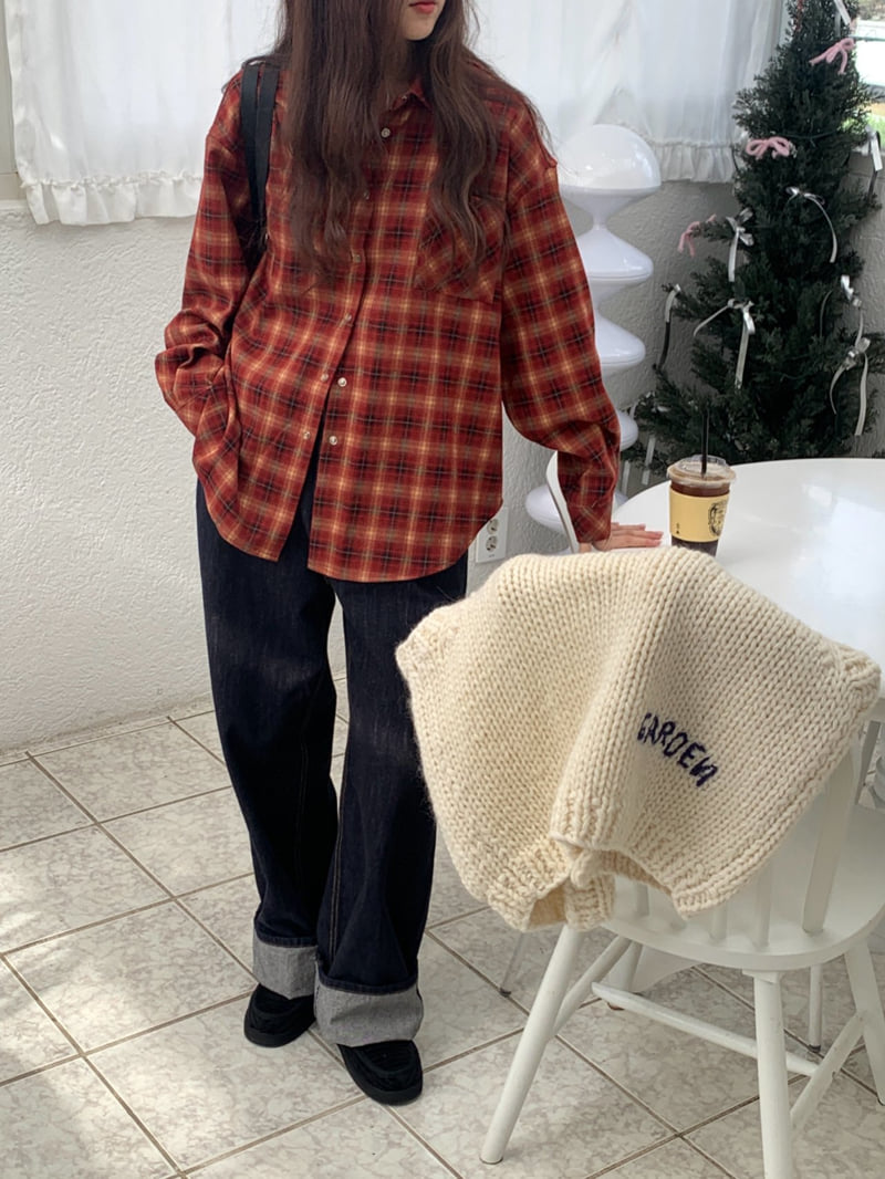 Logarden - Korean Women Fashion - #momslook - Henry Check Shirt - 8