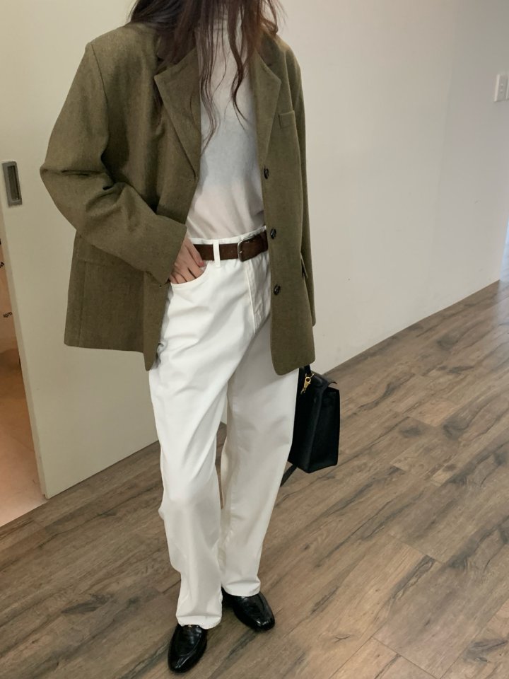 Logarden - Korean Women Fashion - #pursuepretty - Contrast Collar Jacket - 8