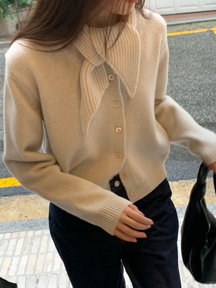 Logarden - Korean Women Fashion - #pursuepretty - Yak Tie Cardigan - 7