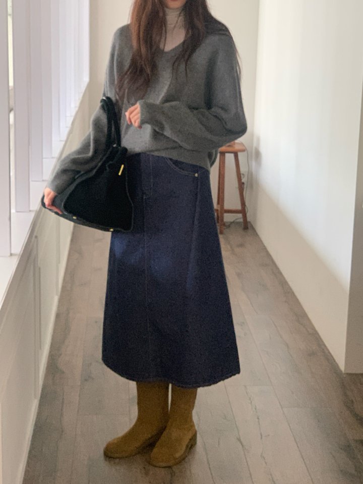 Logarden - Korean Women Fashion - #romanticstyle - Back Pleated Skirt - 8
