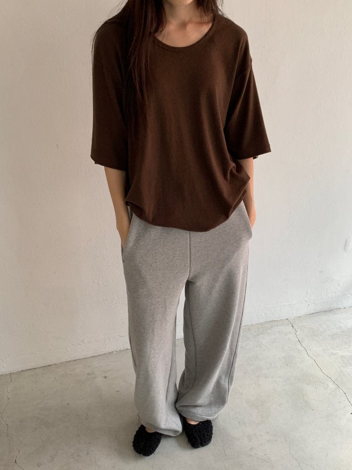 Logarden - Korean Women Fashion - #restrostyle - Angora Slit Tee - 4