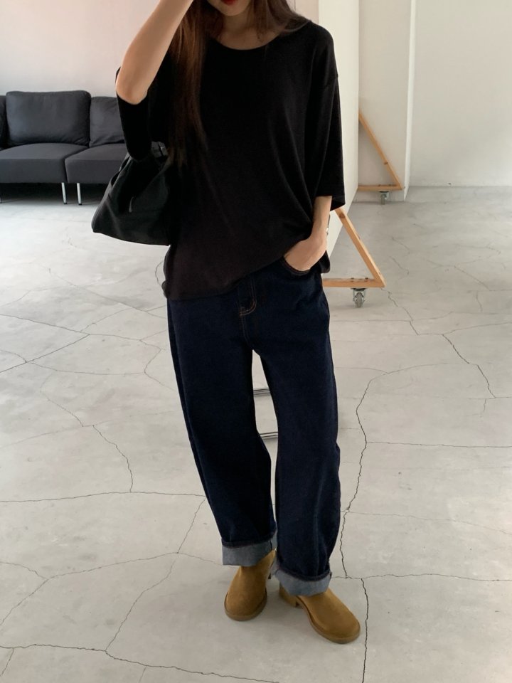 Logarden - Korean Women Fashion - #thatsdarling - Angora Slit Tee - 6