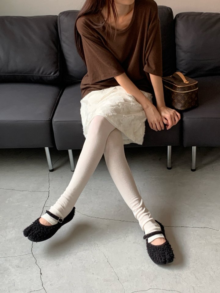 Logarden - Korean Women Fashion - #thatsdarling - Wool Loop Leggings - 5