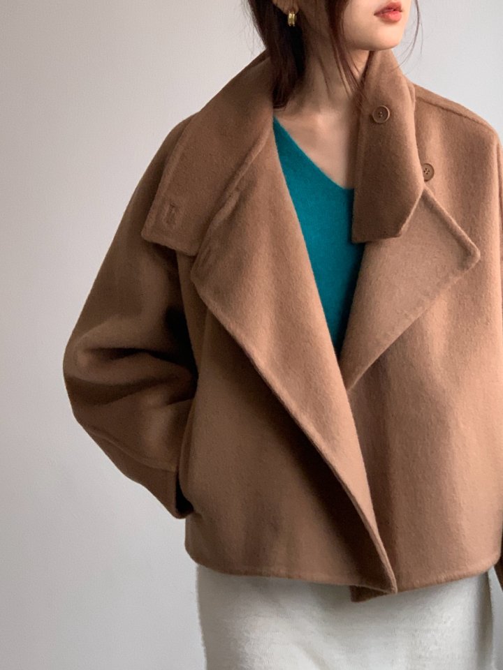 Logarden - Korean Women Fashion - #thelittlethings - Mare Short Handmade Coat - 2