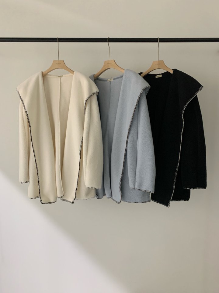 Logarden - Korean Women Fashion - #thelittlethings - Fleece Hood Cardigan
