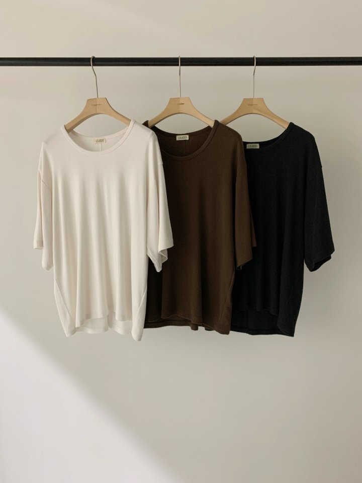 Logarden - Korean Women Fashion - #vintagekidsstyle - Angora Slit Tee
